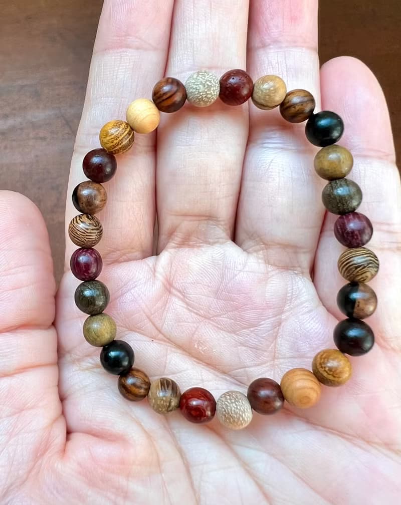 ||迷你森趣|| 森林系手環。綠檀/沈香/紫心木/金絲楠 快速出貨