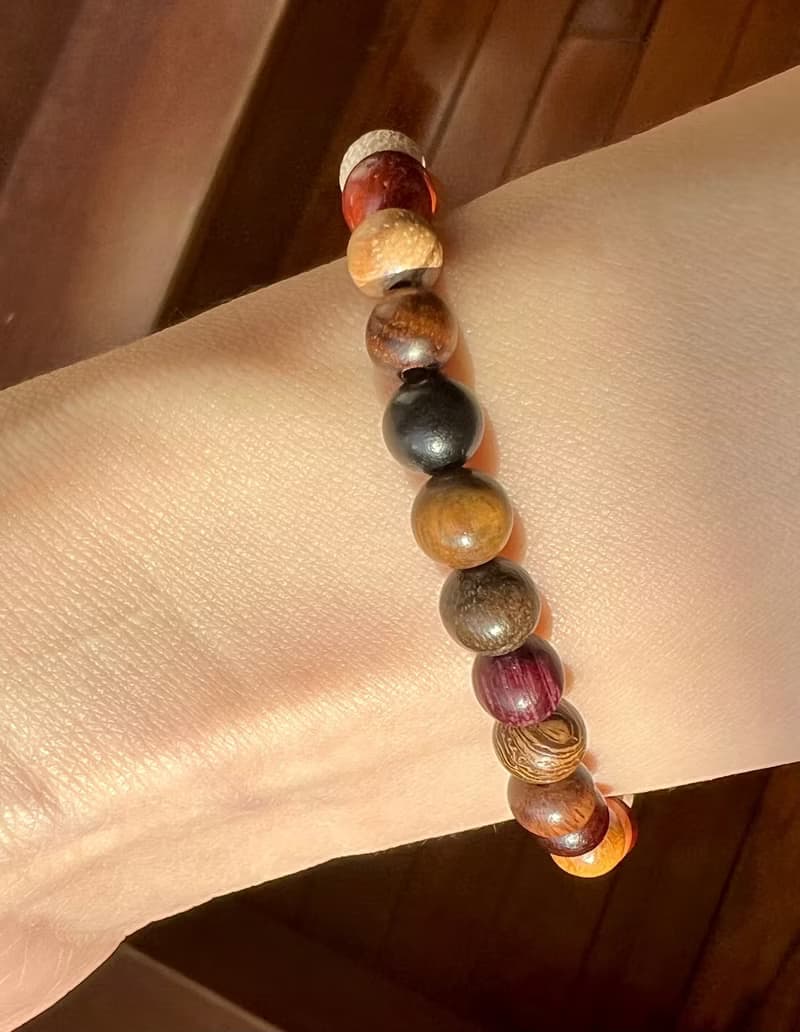 ||迷你森趣|| 森林系手環。綠檀/沈香/紫心木/金絲楠 快速出貨