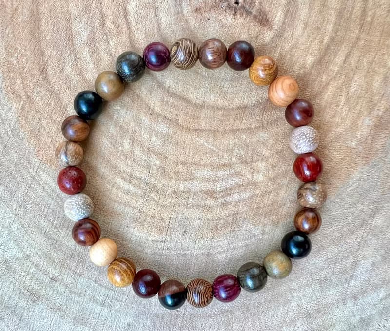 ||迷你森趣|| 森林系手環。綠檀/沈香/紫心木/金絲楠 快速出貨