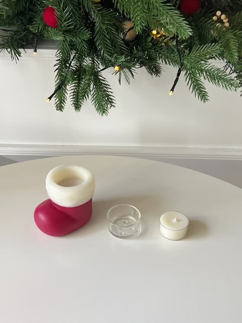 菲比香氛-聖誕靴燭台香氛蠟燭禮盒