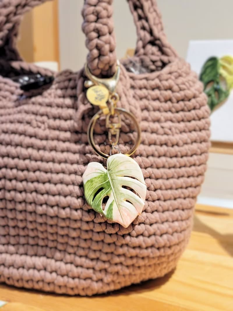 手作 觀葉植物吊飾 (雙面彩繪)