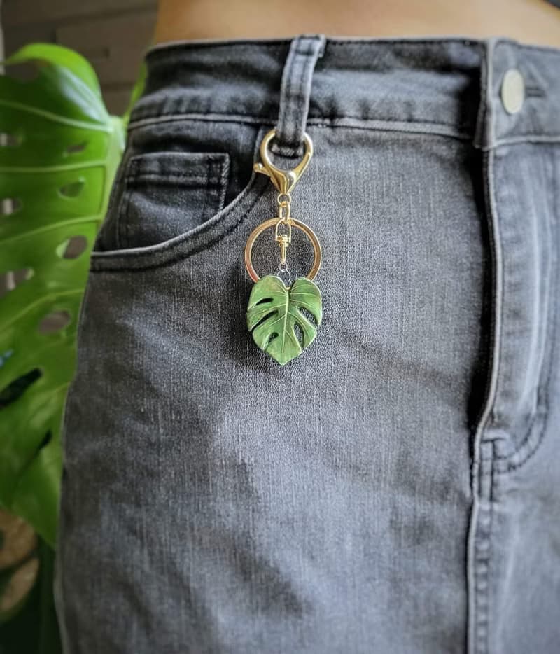 手作 觀葉植物吊飾 (雙面彩繪)