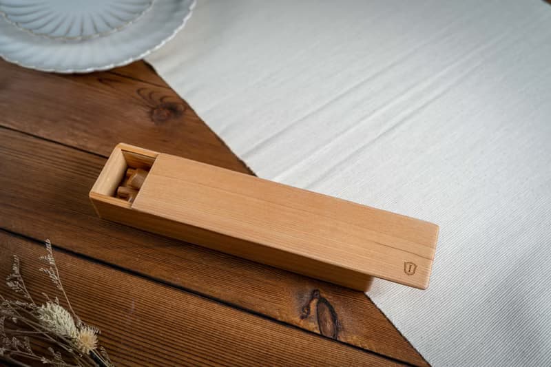 Islandoffer島嶼製作 櫸木便攜餐具套裝連盒 木系餐具 (一套)