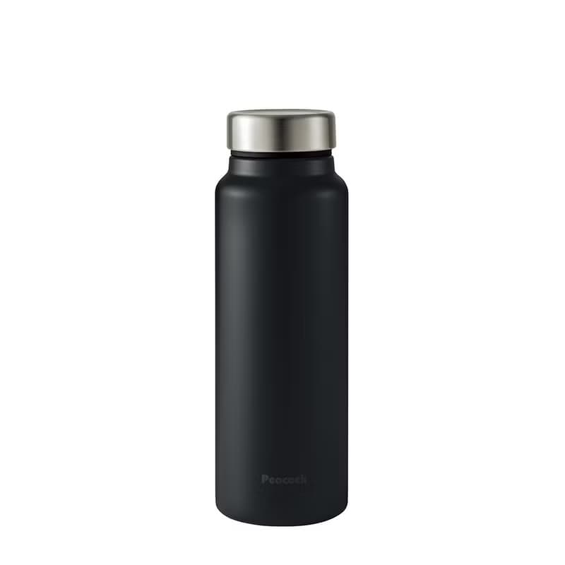 【孔雀Peacock】600ML 不鏽鋼保溫杯 商務休閒 輕量化設計-消光黑