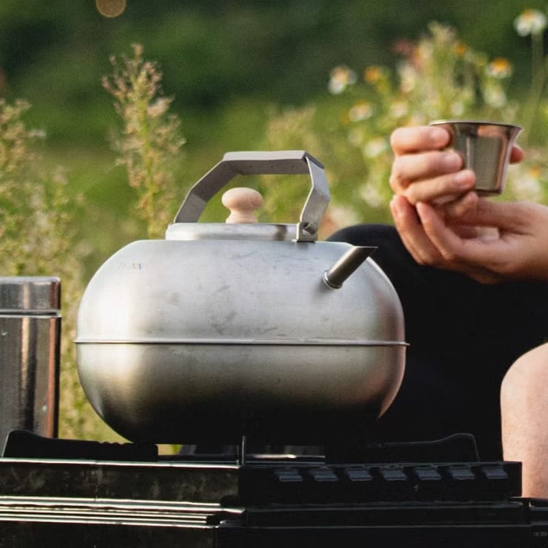 純鈦蘋果壺 3000ml  安全無異味純鈦水壺/咖啡壺/超輕露營餐具