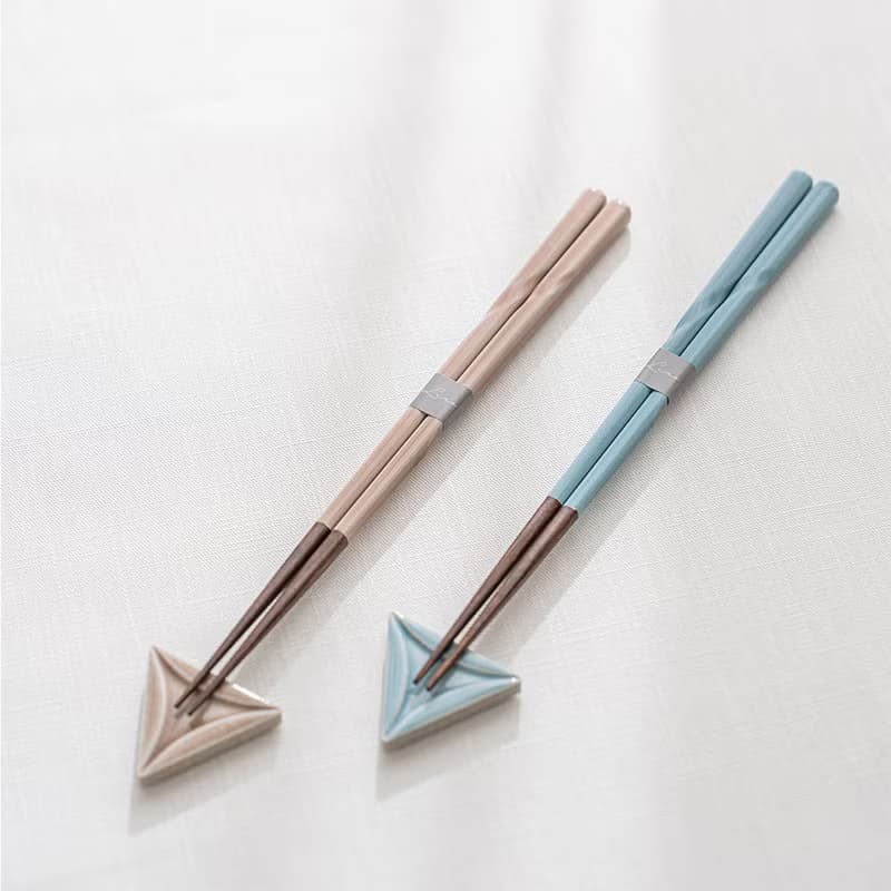 【結婚禮物】Lino系列 筷子筷架組2入禮盒 藍&粉