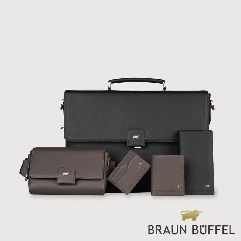 【滿3999送鑰匙圈】巴雷特 橫式斜背包-咖啡色/ BF546-61-GCO