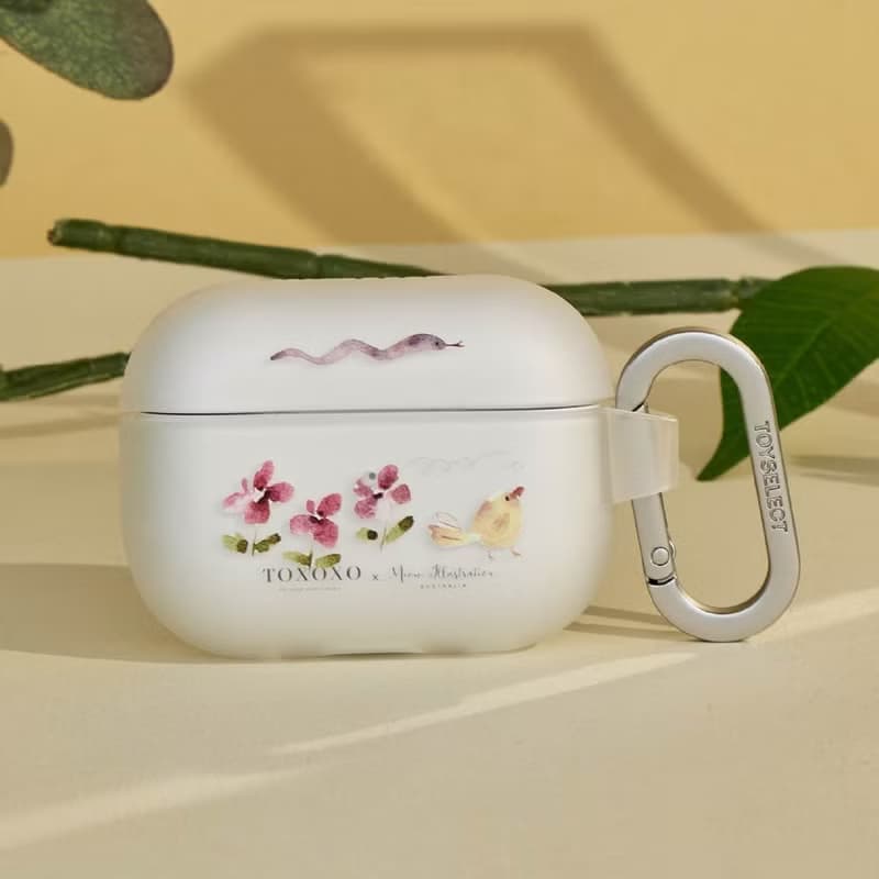 Meow illustration花鳥芬芳強悍防摔AirPods保護套