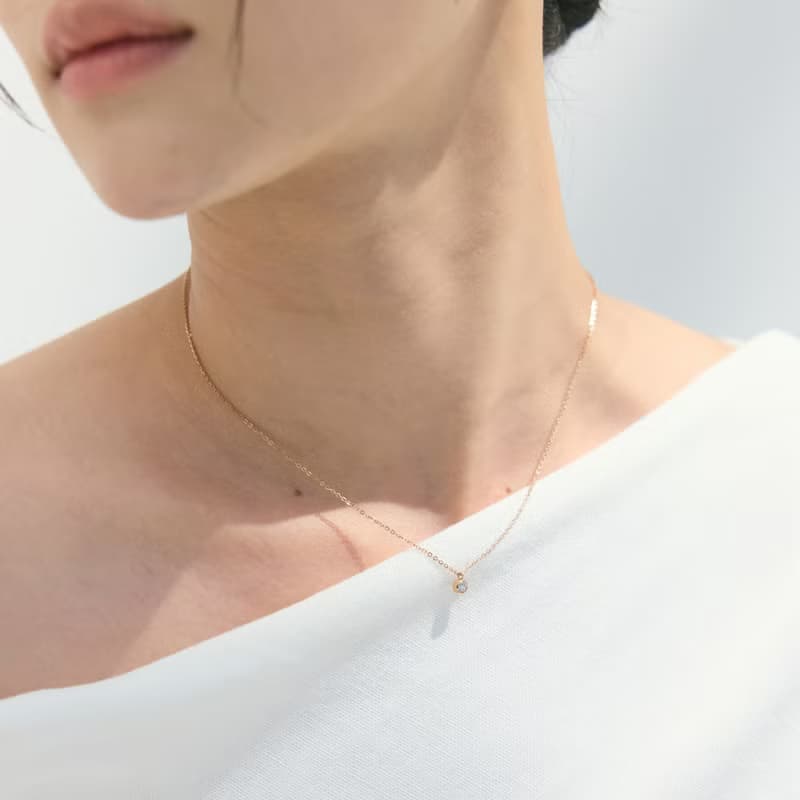 【情人節送禮】Must Have。單鑽項鍊 抗敏醫療鋼