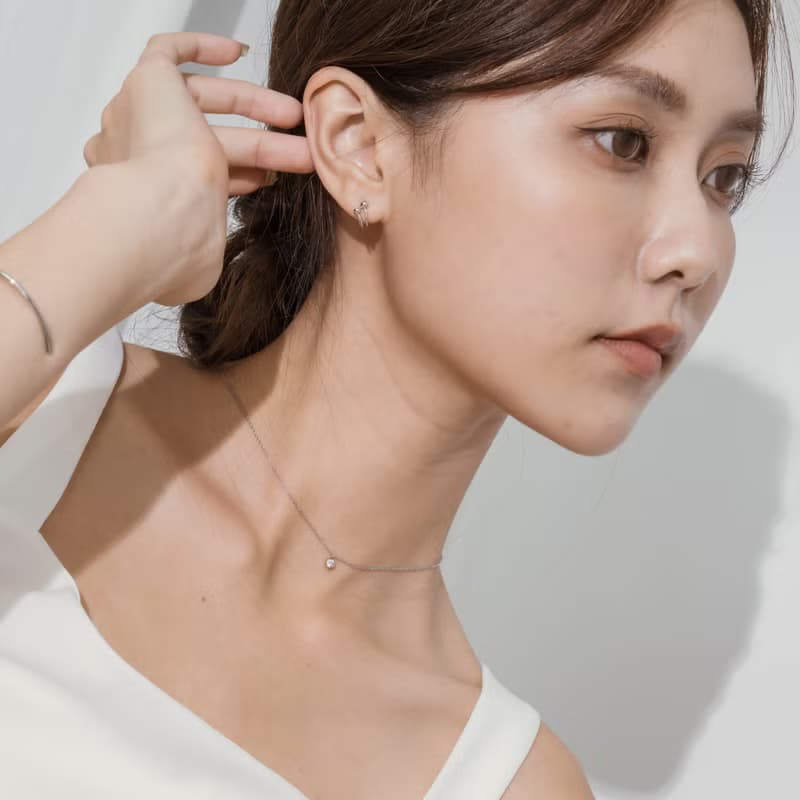 【情人節送禮】Must Have。單鑽項鍊 抗敏醫療鋼