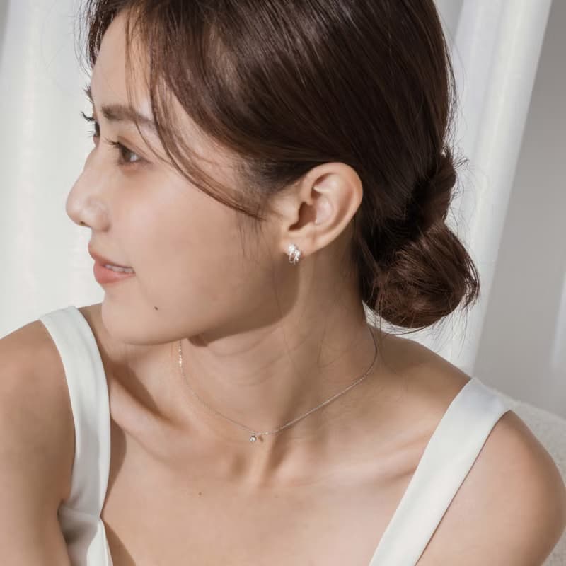 【情人節送禮】Must Have。單鑽項鍊 抗敏醫療鋼