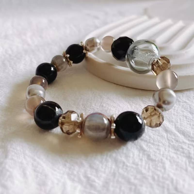 【Cinnamonmon 希娜夢夢】墨影繾香 | 精油手鍊