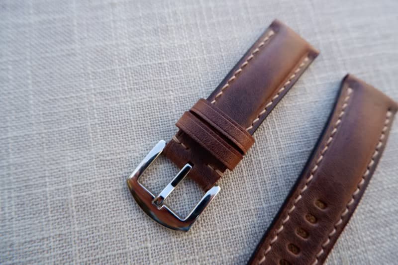 霧褐牛革 Isaac手工錶帶