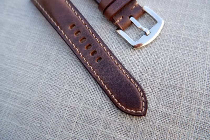 霧褐牛革 Isaac手工錶帶