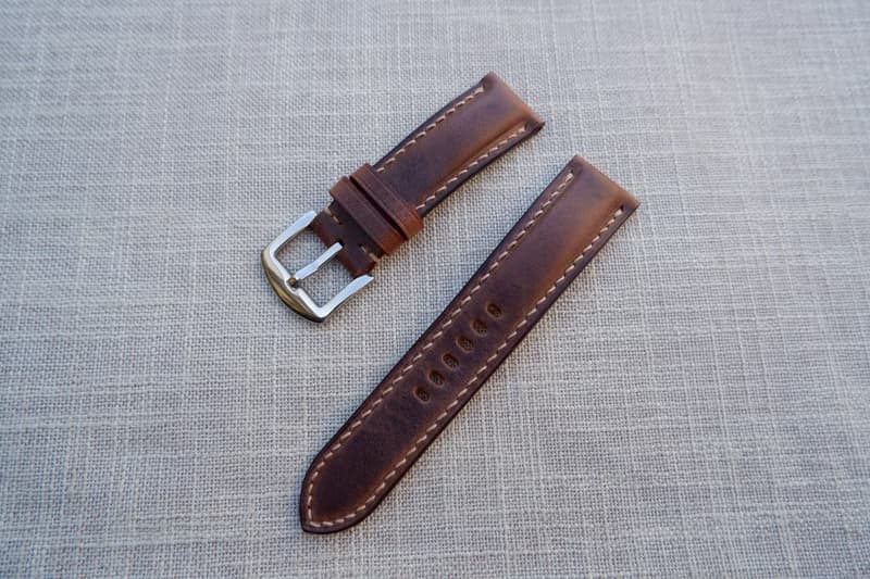 霧褐牛革 Isaac手工錶帶