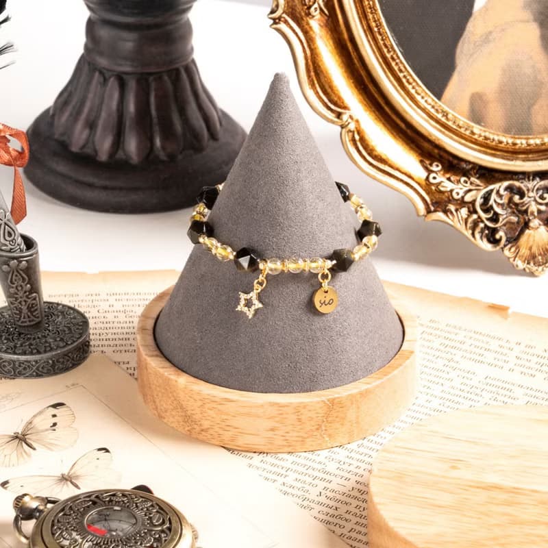 水晶手鍊【稜角-星宿】金曜石金髮晶手鍊