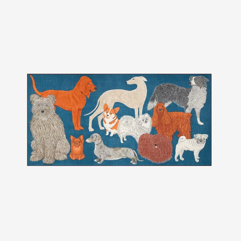 【INOUI EDITIONS】TOUTOU 羊毛圍巾100 - 藍綠