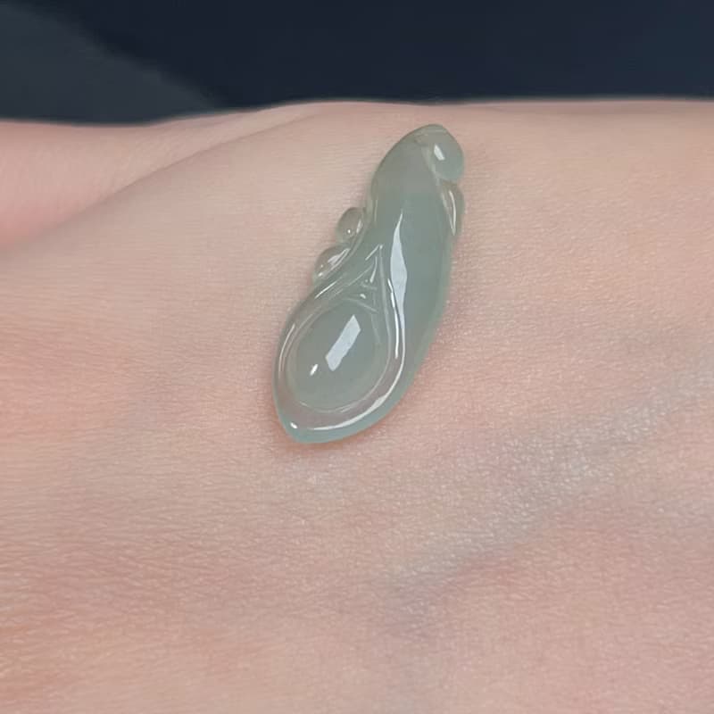 冰種翡翠花苞項鍊 | 天然緬甸玉A貨翡翠 | 送禮