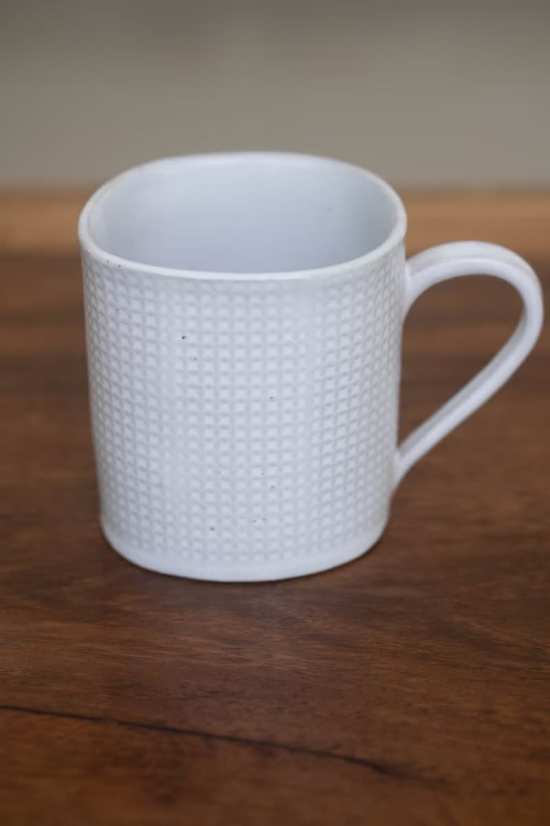 格紋陶板馬克杯 | 咖啡杯