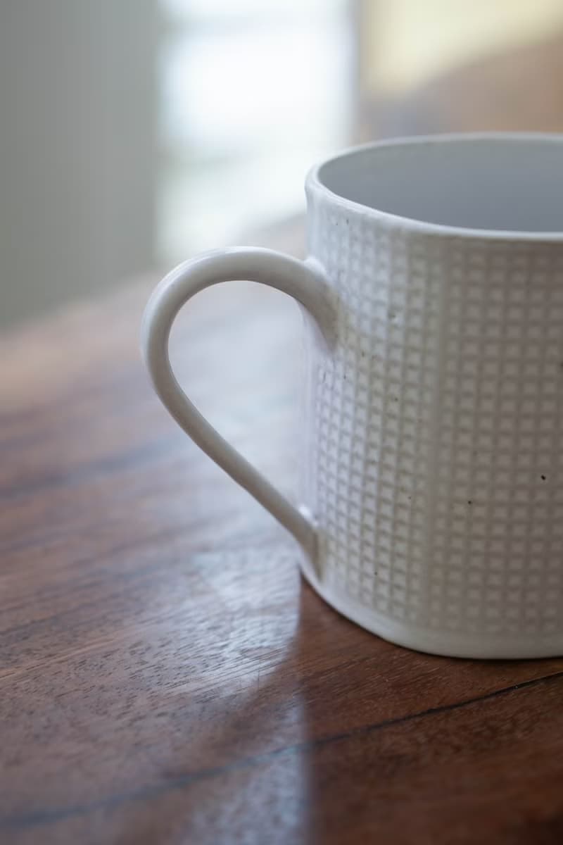 格紋陶板馬克杯 | 咖啡杯