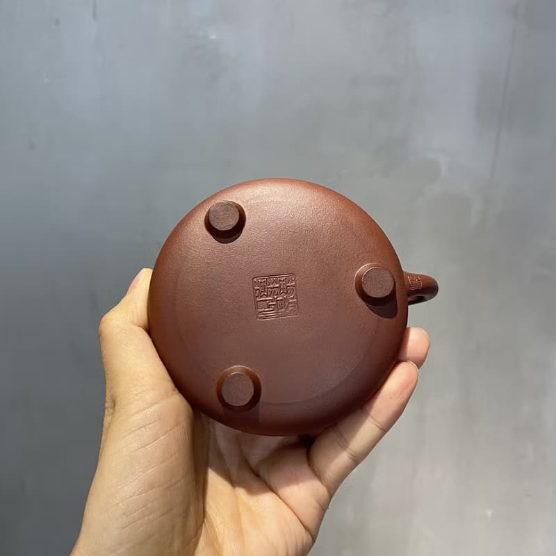 送禮紫砂壺茶壺子冶石瓢 鱼戏 底槽清 160ml 把玩精品送禮