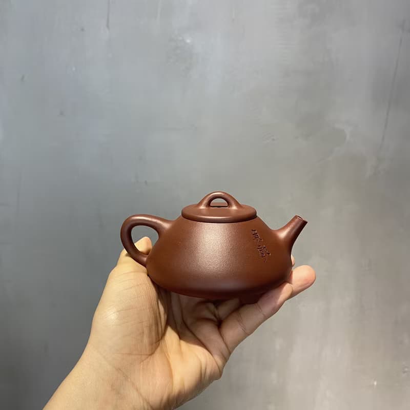 送禮紫砂壺茶壺子冶石瓢 鱼戏 底槽清 160ml 把玩精品送禮
