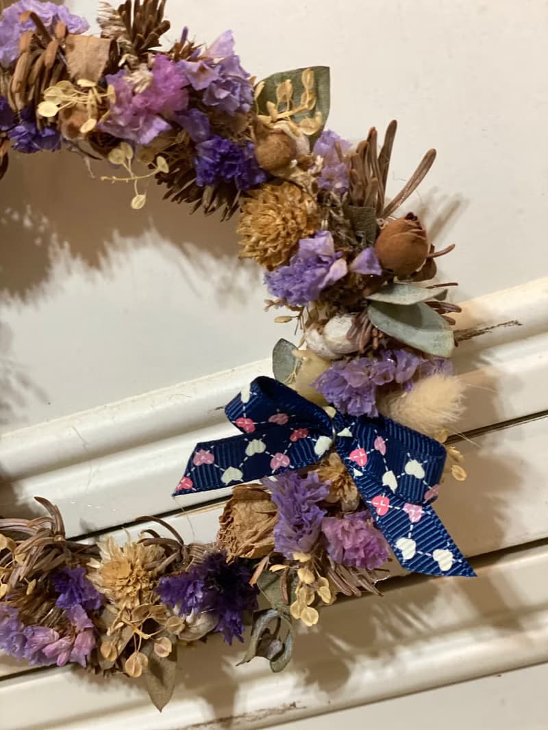 【乾燥花花圈-圓型】乾燥花/花圈/壁飾/ 聖誔花圈/交換禮物