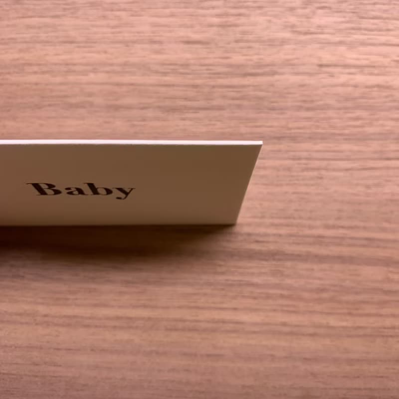 活版印刷問候小卡 Baby