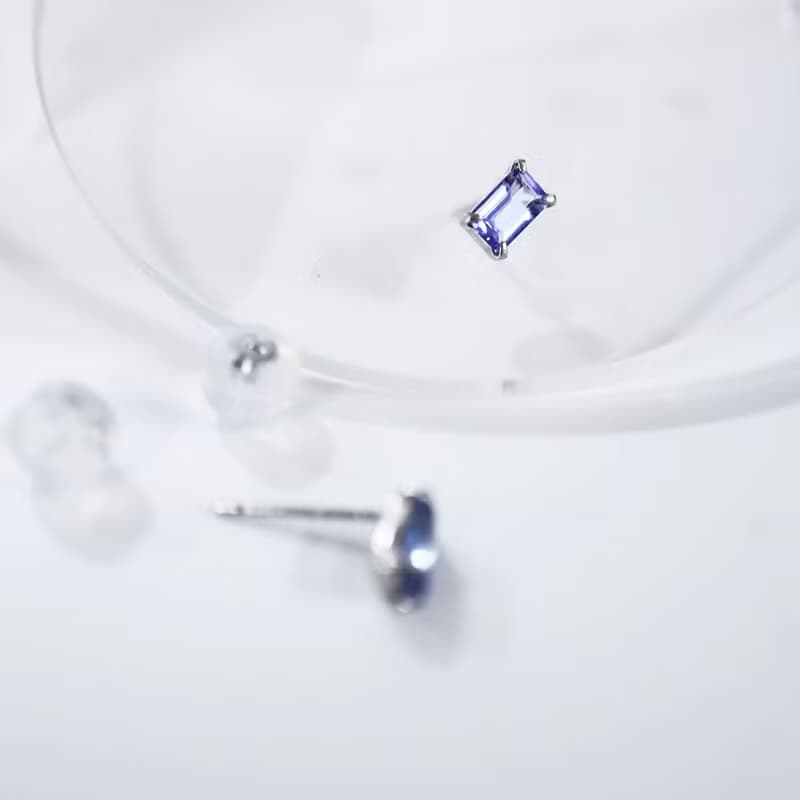 PT900 坦桑石耳環 丹泉石耳環