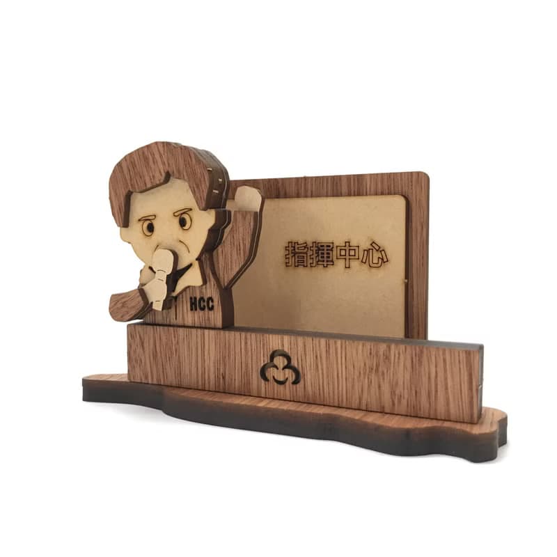 【絕版品售完不補】台灣加油 手機座 名片架 手作 DIY 木質 實用