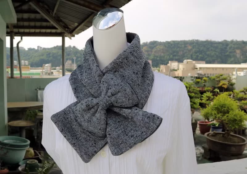 可調式短圍巾.保暖圍脖 雙面雙色 大人.小孩均適用