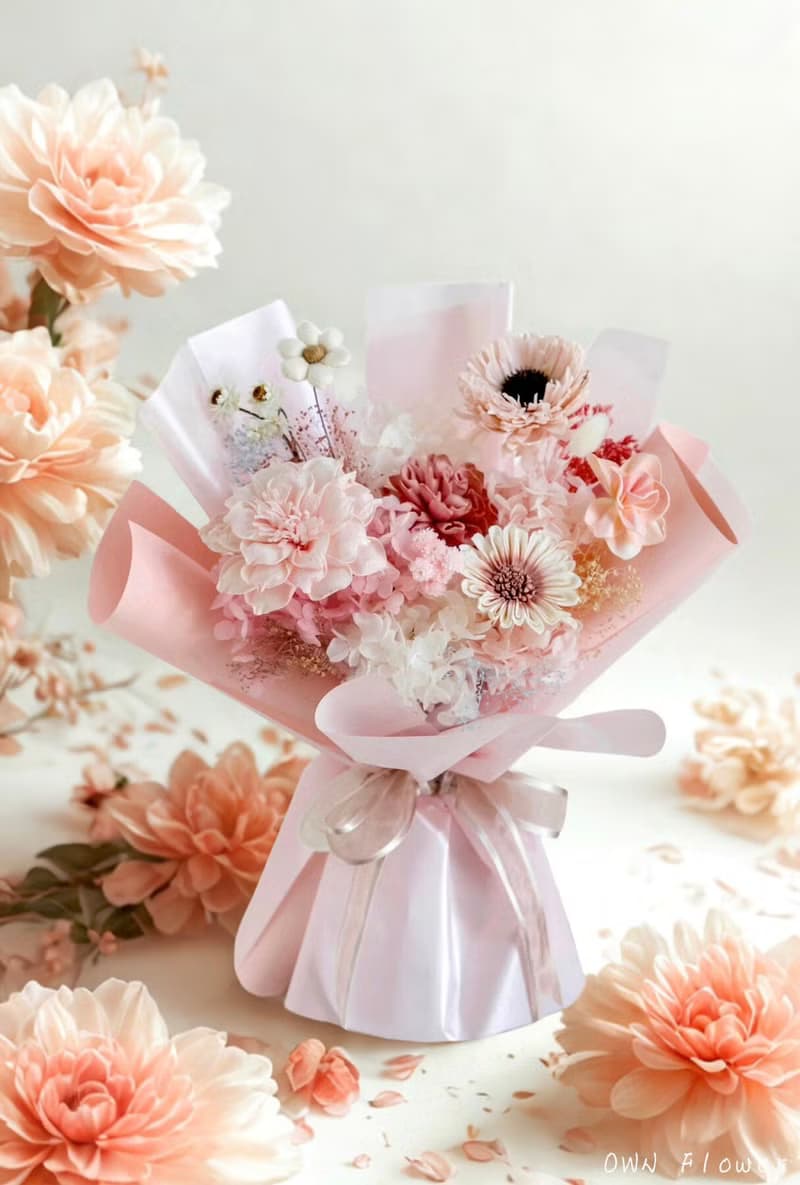 索拉花束/永生花束/乾燥花束/畢業花束/生日花束/情人節花束/女友