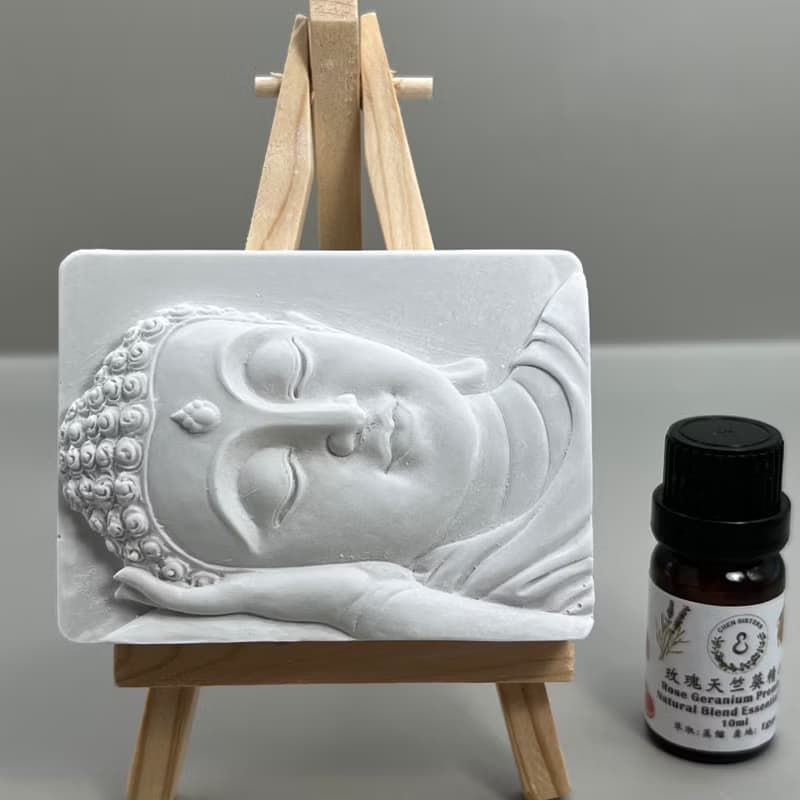 清水模軟裝設計 佛像擺飾(十一) 香氛擺件 水泥軟裝 附木架
