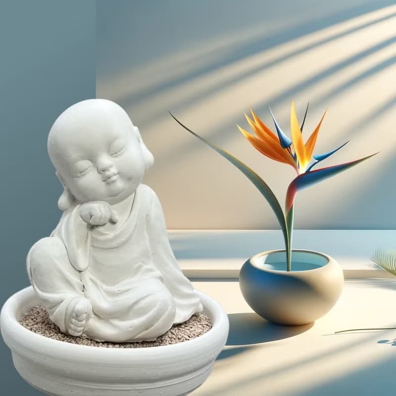 靜謐之美學 淨念吉祥小佛之(一念)小盤套組  精緻台灣文創禮品