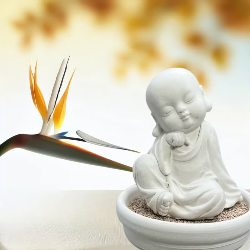 靜謐之美學 淨念吉祥小佛之(一念)小盤套組  精緻台灣文創禮品