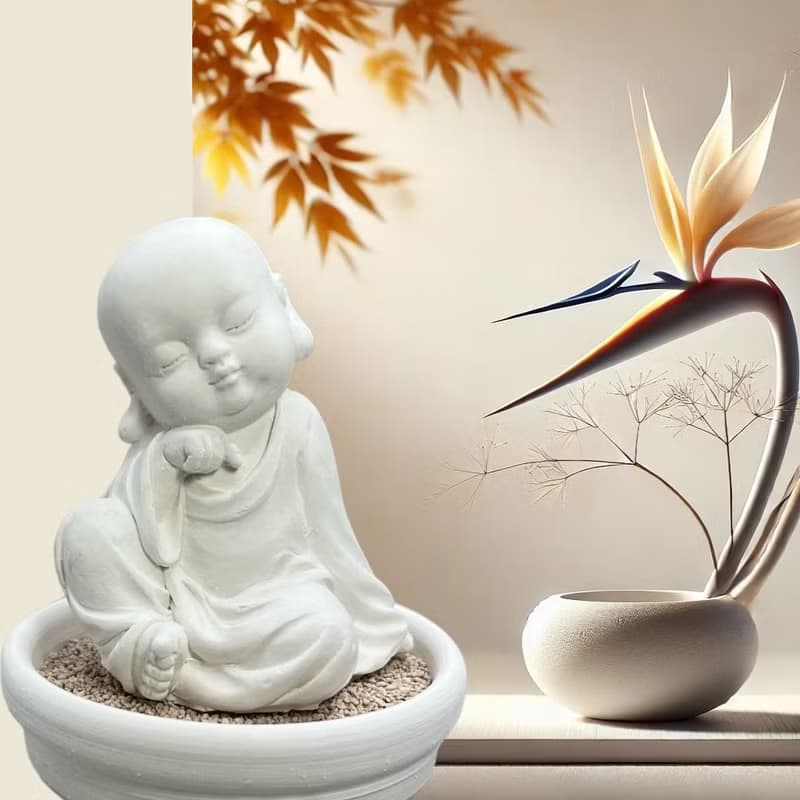 靜謐之美學 淨念吉祥小佛之(一念)小盤套組  精緻台灣文創禮品