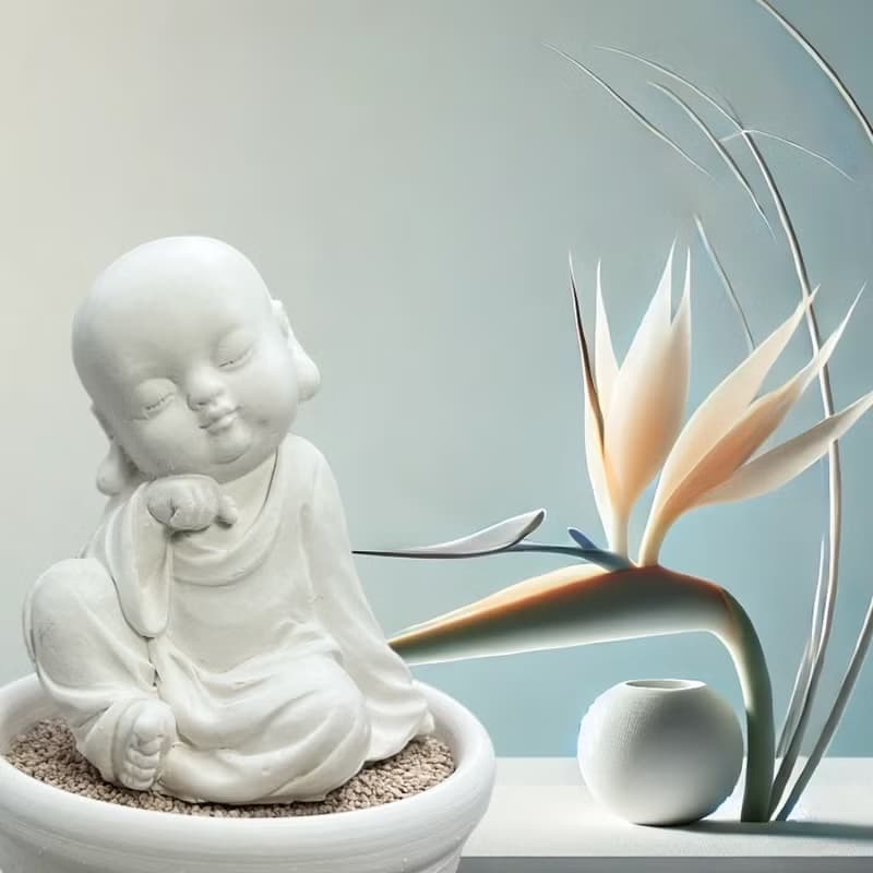 靜謐之美學 淨念吉祥小佛之(一念)小盤套組  精緻台灣文創禮品