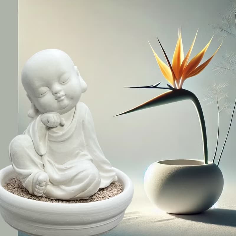 靜謐之美學 淨念吉祥小佛之(一念)小盤套組  精緻台灣文創禮品