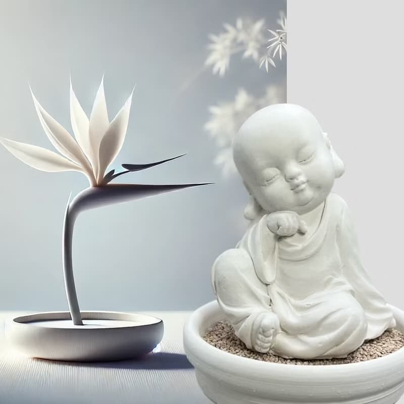 靜謐之美學 淨念吉祥小佛之(一念)小盤套組  精緻台灣文創禮品