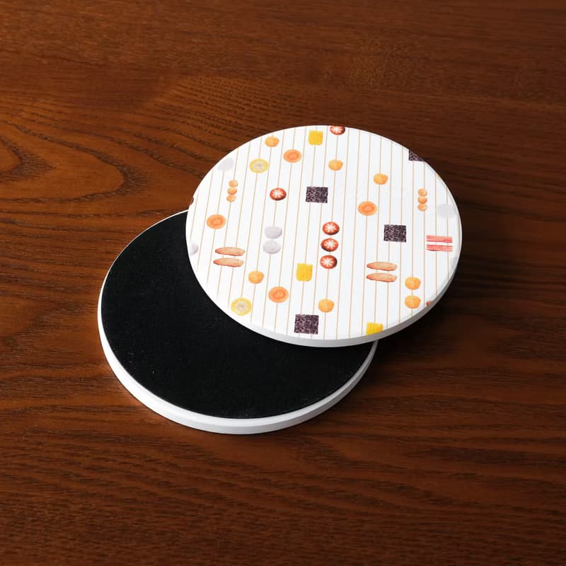 【錦源興】關東煮陶瓷吸水杯墊 l 底部防滑 鶯歌陶瓷製 禮物 新居