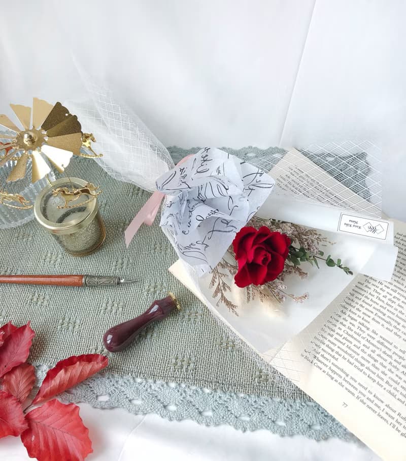 單支紅玫瑰永生花束/進口日本大地永生花/不凋花