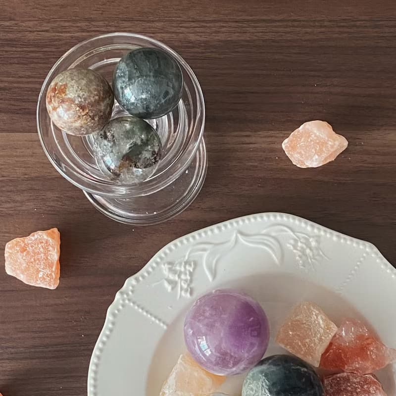 CrystalCorner隅石丨星海 • 天然羽毛螢石水晶球175丨淨化丨療癒