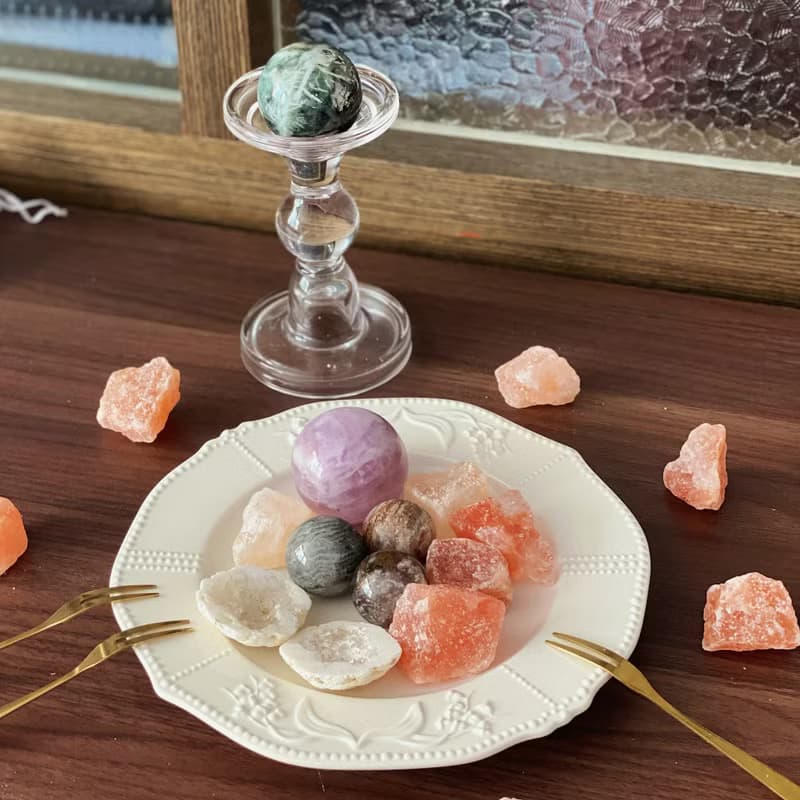 CrystalCorner隅石丨星海 • 天然羽毛螢石水晶球175丨淨化丨療癒