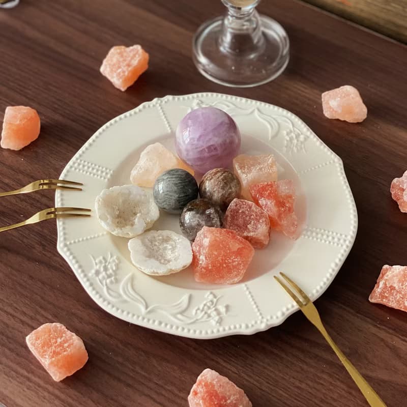 CrystalCorner隅石丨星海 • 天然羽毛螢石水晶球175丨淨化丨療癒