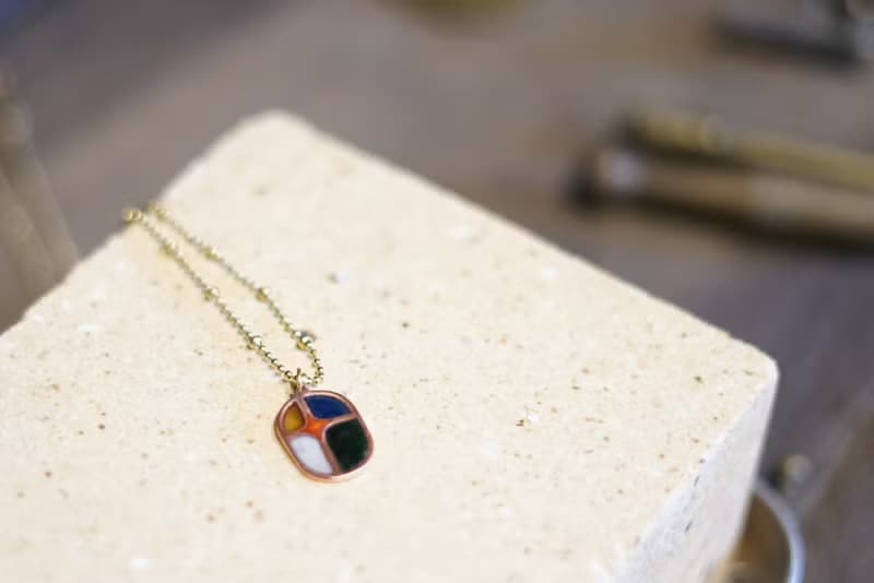 Aurora 尋光 紅銅琺瑯項鍊