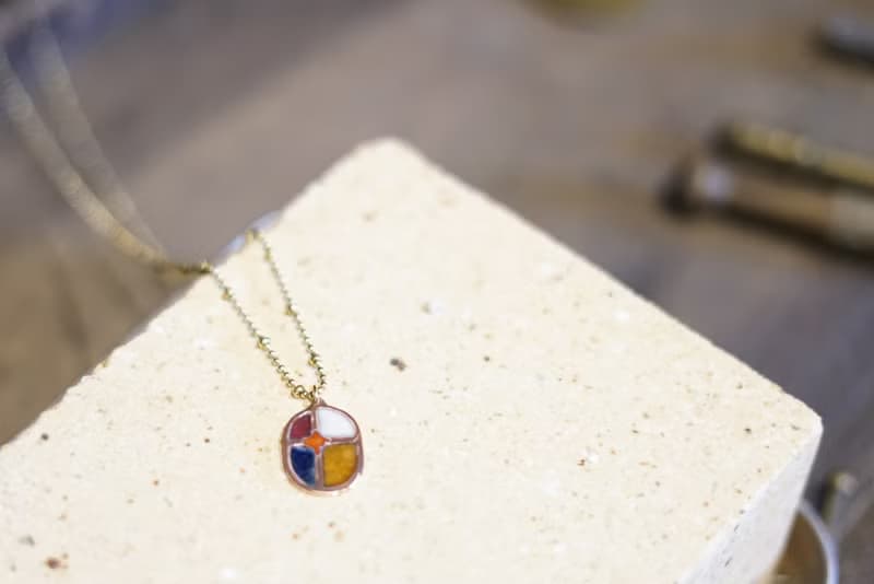 Aurora 尋光 紅銅琺瑯項鍊