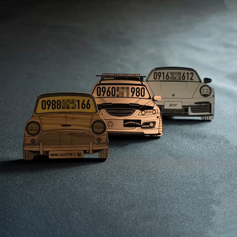 【專屬 訂製禮】刻劃回憶臨時停車卡-車頭款