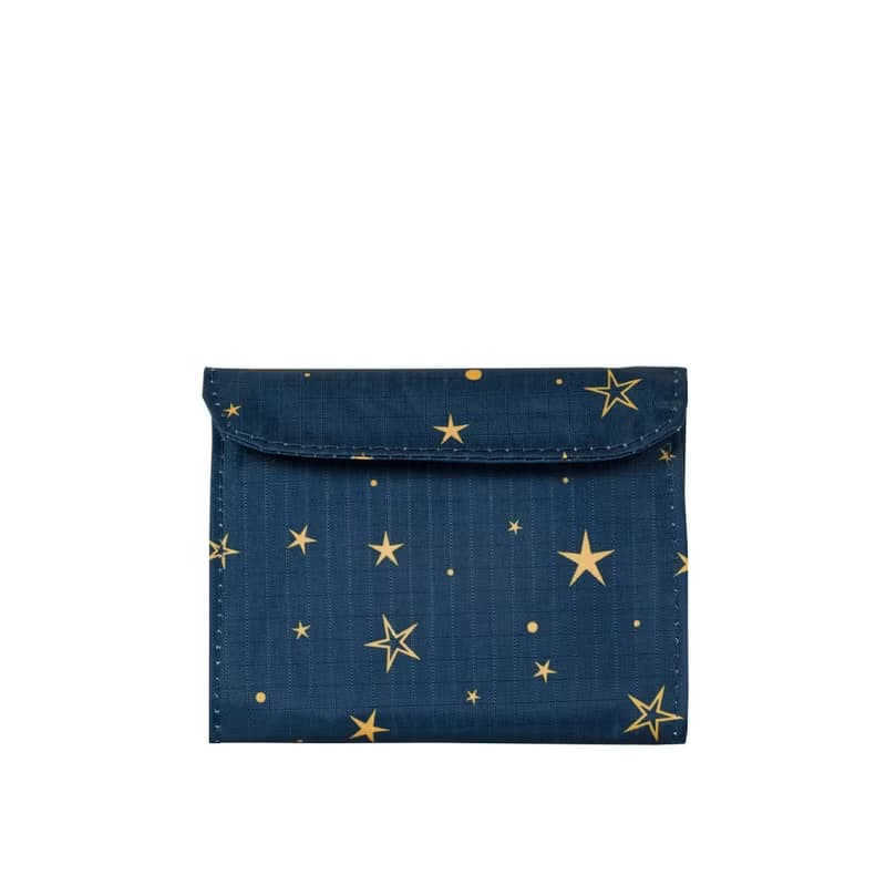 【CROWN】 可吊掛 口罩收納包 星空藍