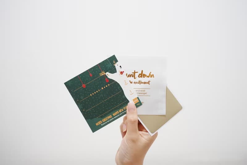 倒數刮刮樂聖誕卡組(四張) Count Down Christmas Card Set