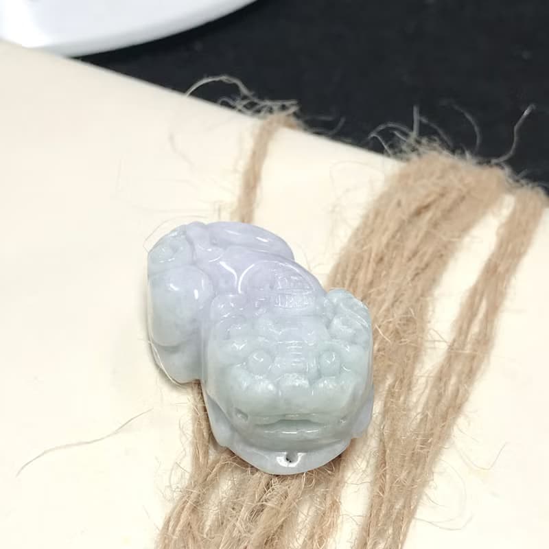 【招財神獸】春帶彩翡翠戰神貔貅|天然緬甸玉翡翠A貨| 送禮